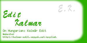 edit kalmar business card